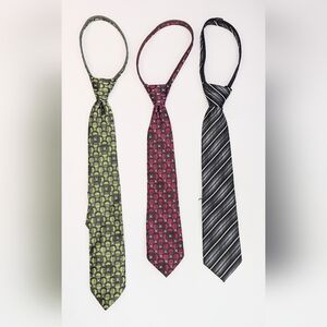 Newberry Kids Pre-Knotted/Pre-Tied ZIPPER Ties Set